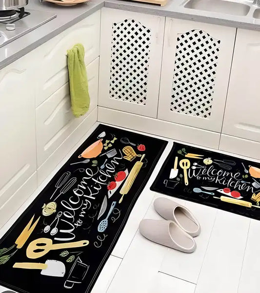 Kitchen Floor Mat & Runner with Anti Skid Backing