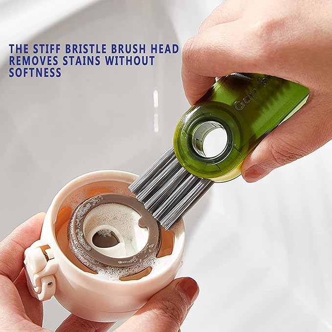 Multifunctional Cleaning Brush Tiny Bottle Cup Lid Brush Straw Cleaner Tools Multi-Functional Crevice Cleaning Brush Home Kitchen Cleaning Tools