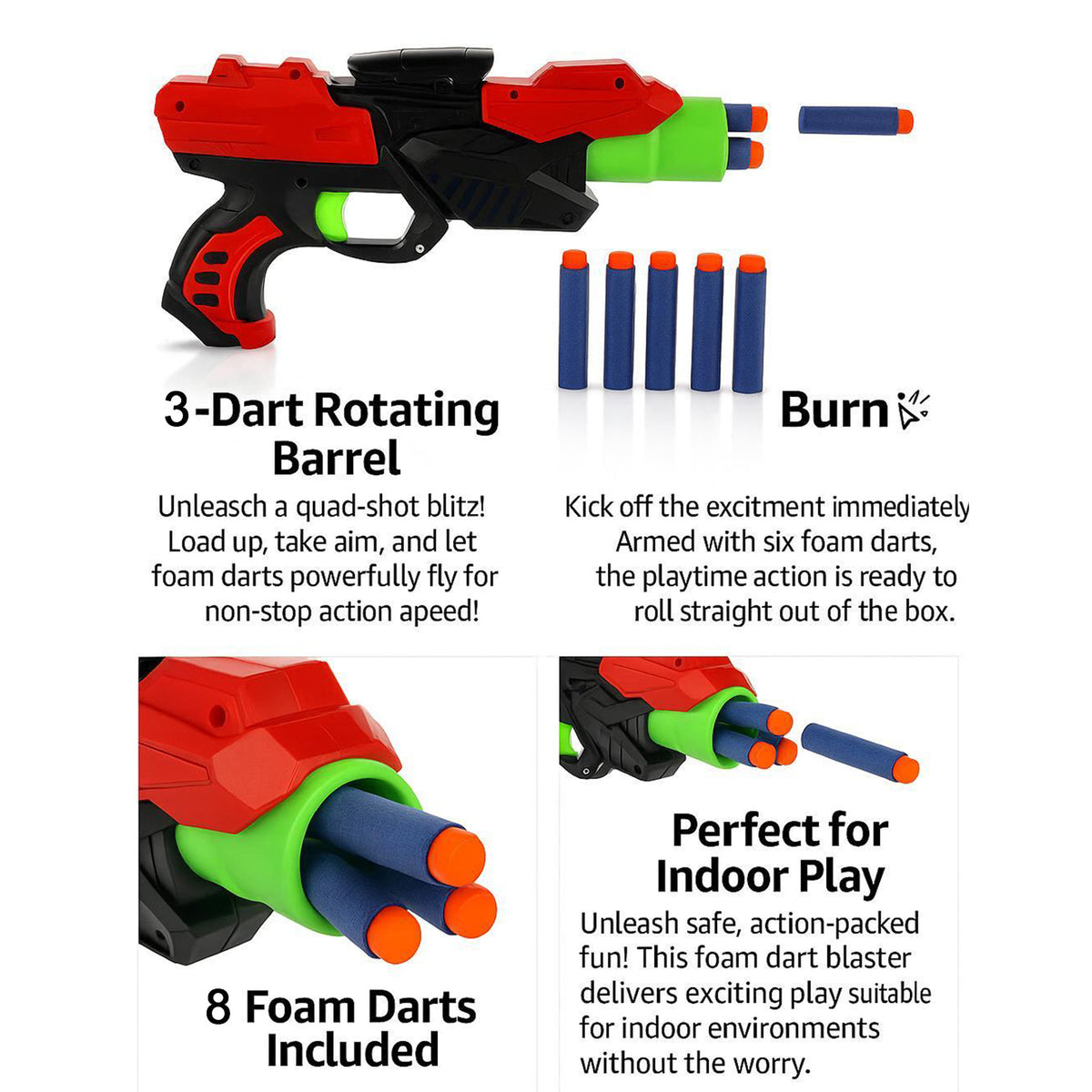 X Launcher Soft Bullet Dart Gun Toy For Kids Set