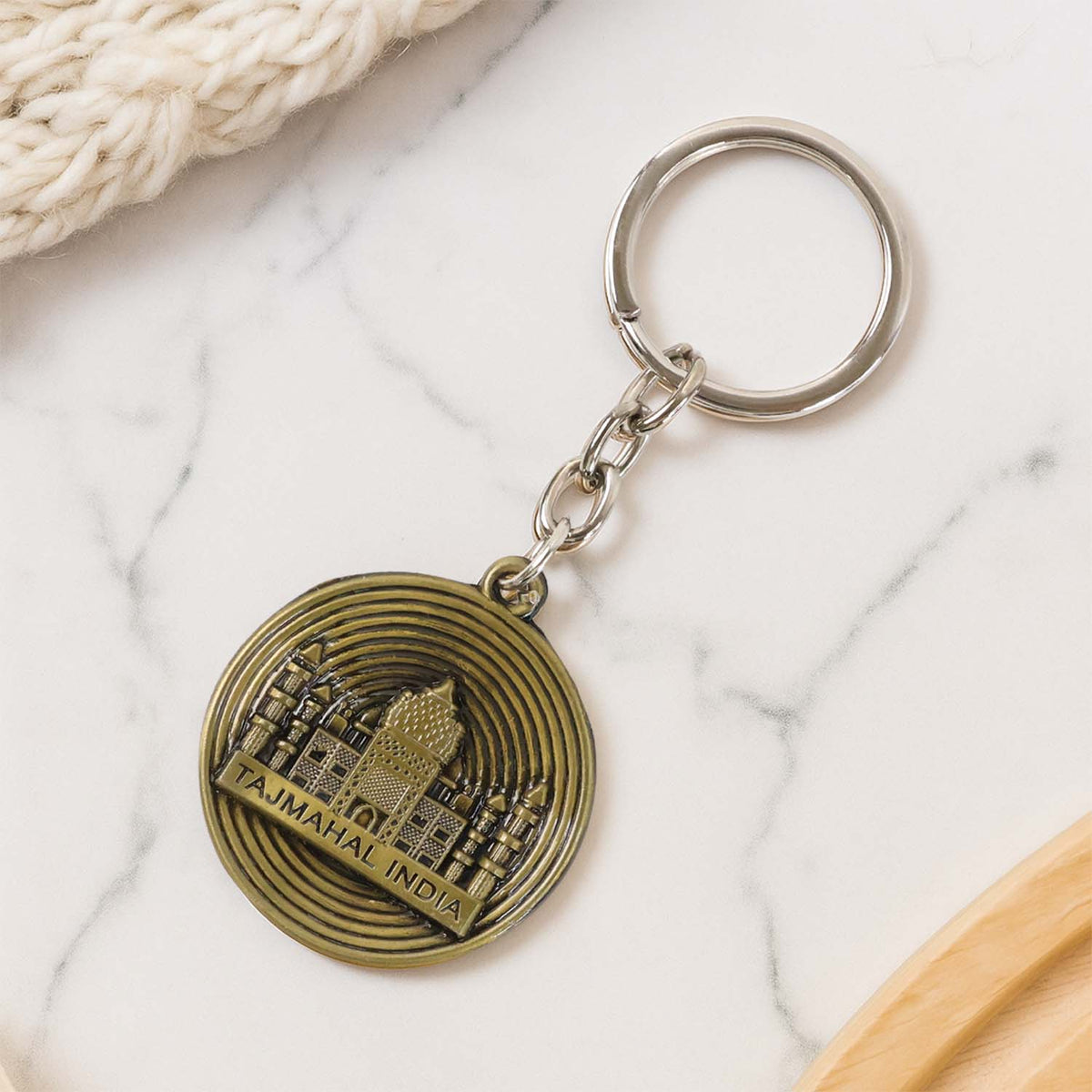 Premium Taj Mahal India Souvenir Keychain  (1 Pc)
