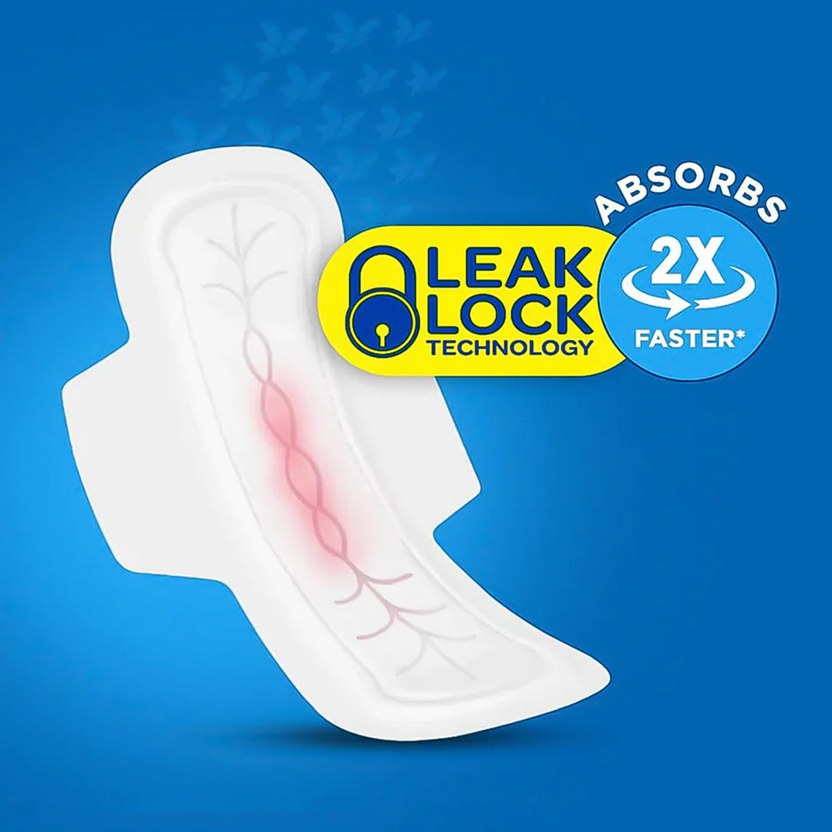 Blue Lady Extra Long Pads With Wides Wings Sanitary Pads  320 Mm 40-pack